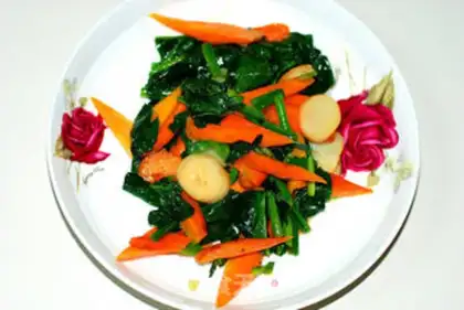 Make Spinach carrots step 8