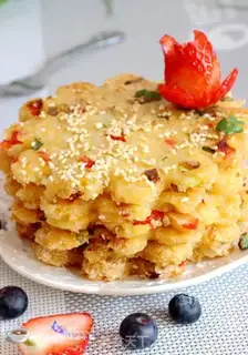 Make Fried rice cake step 11