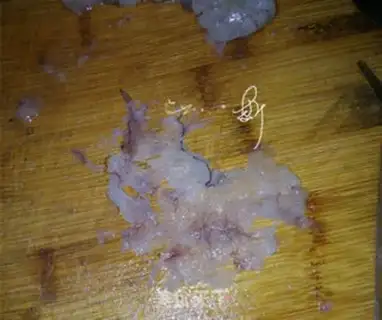 Make Gradually coloured purple shrimp dumplings step 2