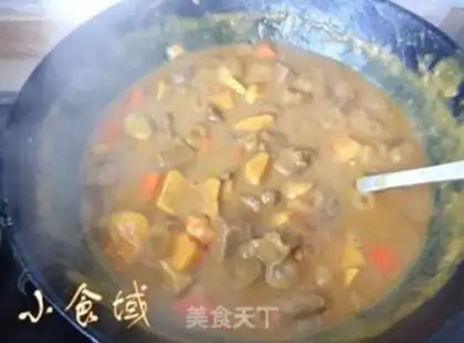 Make Curry beef rice step 7