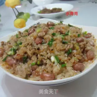 Make Spam of peanut meat and rice step 7