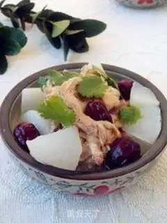 Make The radish red date duck bone soup step 7