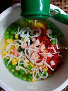Make Eggs and shrimp corn step 19