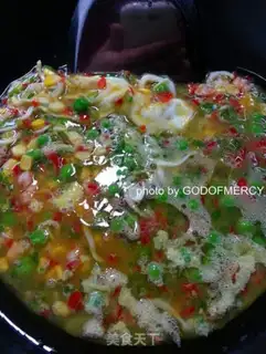 Make Eggs and shrimp corn step 21