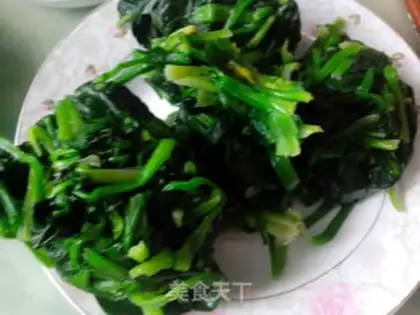 Make Spinach with a twirl step 5