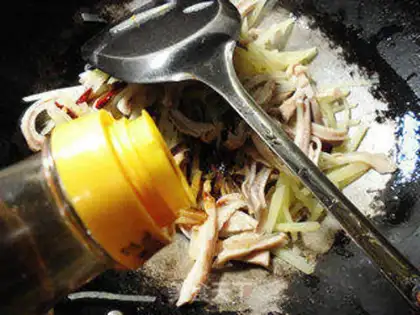 Make Piggy belly fried potatoes step 5