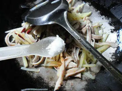 Make Piggy belly fried potatoes step 6
