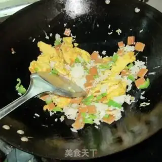 Make Egg tofu fried rice step 11