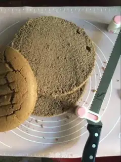 Make Light cream mousse cake step 1