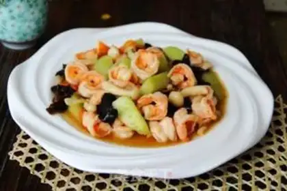 Make Wood cucumber shrimp step 9