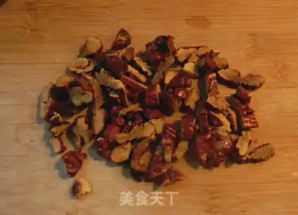 Make Peach and pecan step 1