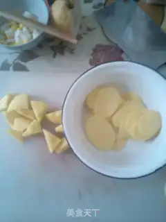 Make Duck chest mashed potatoes step 1