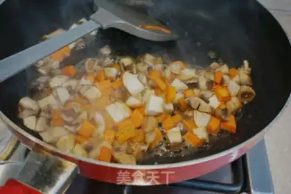 Make Egg buns, greasy rice step 2