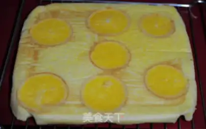 Make Orange strawberry rolls step 9