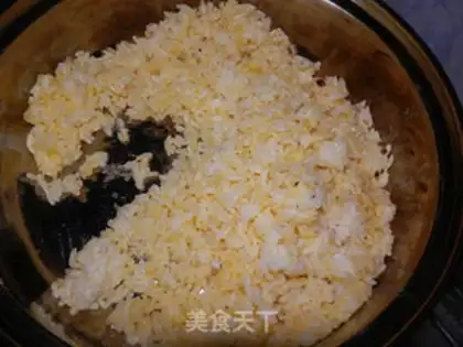 Make Orange egg fried rice step 4