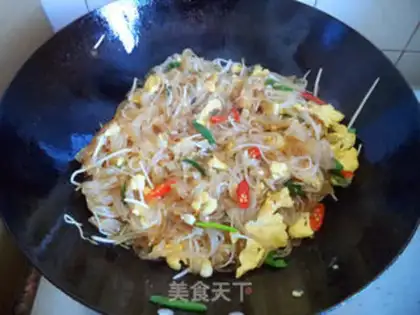 Make Egg fried river powder step 7