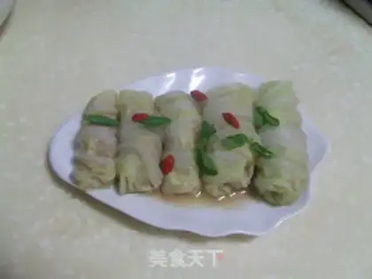 Make Jade mushroom rolls step 5