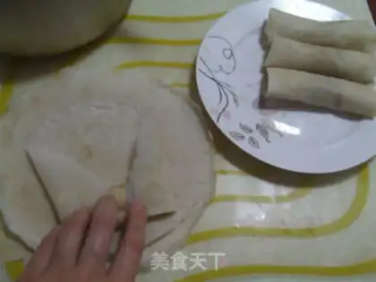 Make # Spring rolls # step 3