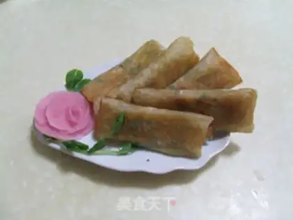 Make # Spring rolls # step 5