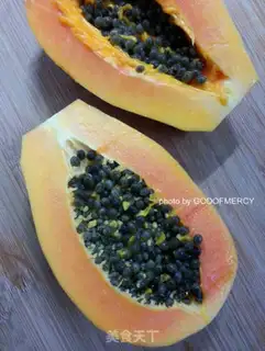 Make A papaya with a silver ear step 1