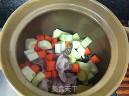 Make Pumpkin dry pigtail soup step 4
