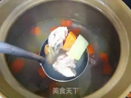 Make Pumpkin dry pigtail soup step 9