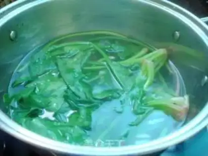 Make Wheat spinach step 1