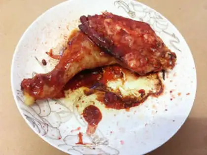 Make The chicken leg with the southern milk step 7