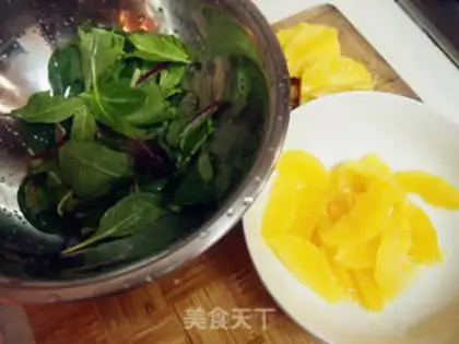 Make Ducks with orange salad step 2