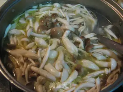 Make Chicken fowl mushroom soup noodles step 8