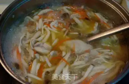 Make Chicken fowl mushroom soup noodles step 9