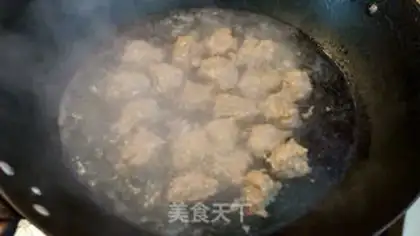Make Noodle meatball spinach noodles step 4