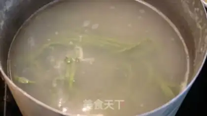 Make Noodle meatball spinach noodles step 5
