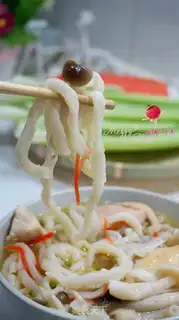 Make Chicken fowl mushroom soup noodles step 21