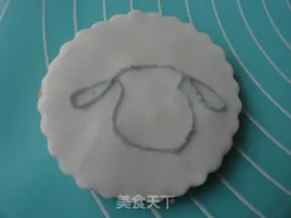 Make Sheep-year cookies step 10