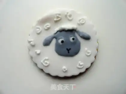 Make Sheep-year cookies step 12
