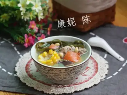 Make ♪ Sea-banded corn bouquet soup ♪ step 7