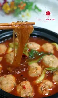 Make Spicy fishball hotpot step 10