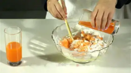 Make Carrot noodles step 1