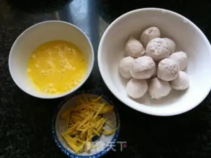 Make ♪ Purple meatball soup ♪ step 2