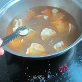 Make Spicy fan dumplings step 9
