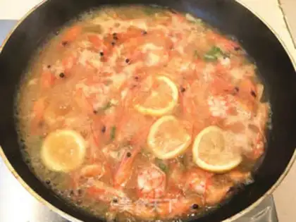 Make Thai lemon spicy shrimp step 5