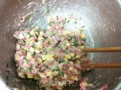Make Corn pork pie step 1