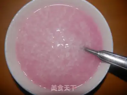Make Pink porridge step 2
