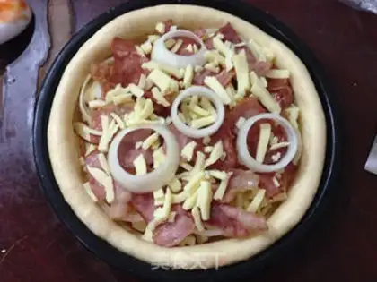 Make Bacon onion pizza step 11