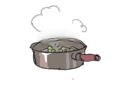 Make Peas and rice step 1