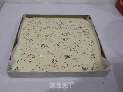 Make Black sesame cake roll step 6