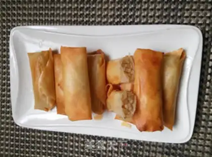 Make Apple Spring Roll step 7