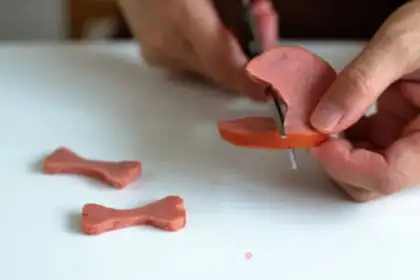 Make Funny, loving puppy breakfast step 4
