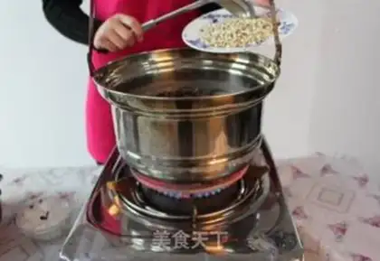 Make Red bean rice step 1